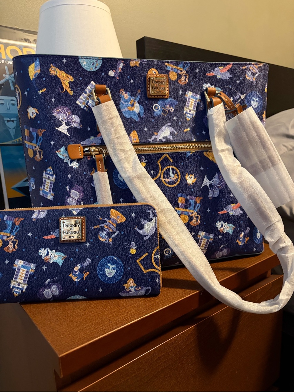 Dooney & Bourke Disney 50th anniversary with Matching wallet